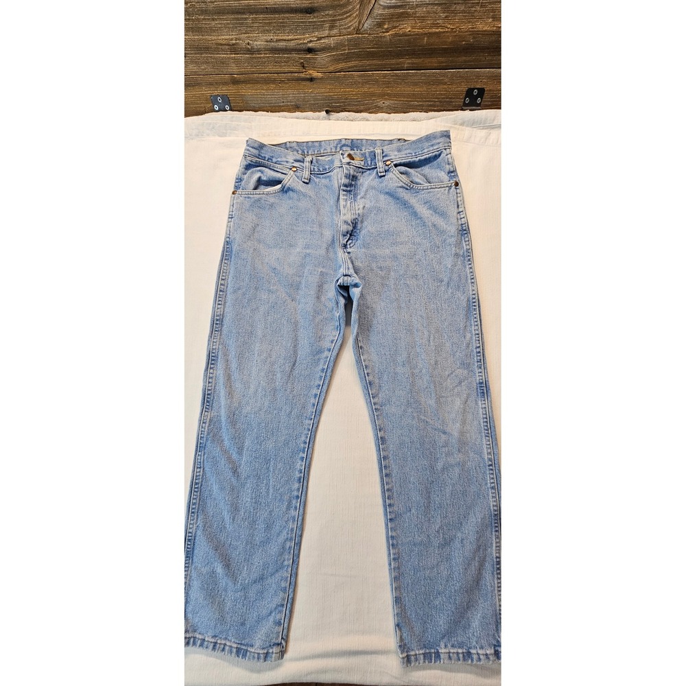 Wrangler 1013MWZAW Cowboy Cut Regular Fit Light Wash Jeans 34x30 Mens
